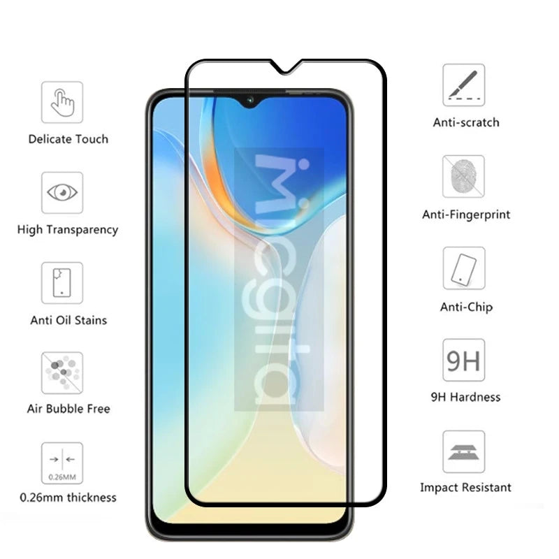 4/3/2/1PCS For itel A50 A70 Full Screen protector 9H Anti-Scratch Front Tempered glass film