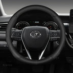 Car Steering Wheel Cover Non-Slip 38cm 15" Leather For Toyota Corolla CH-R Camry Rav4 Auris Prius Yalis Avensis Auto Accessories