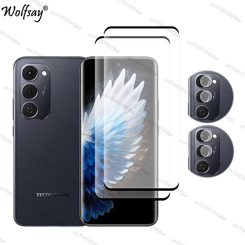 Tempered Glass For Tecno Spark 40 Pro Plus Screen Protector Tecno Spark 40 Pro+ Camera Glass For Tecno Spark 40 Pro Plus Glass