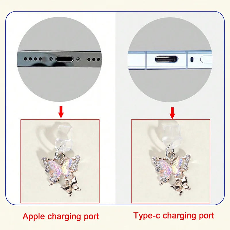 Type-C Dust Plug USB Charging Port Protector Silicone Anti-dust Plug Cover Cap for Iphone Samsung Huawei Xiaomi Phone Dustplug