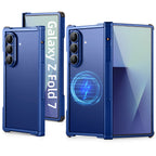 Eary Frameless Case for Samsung Galaxy Z Fold 7 Minimalist Aluminum Phone Cover Compatible for Magsafe Original Feel Metal Shell