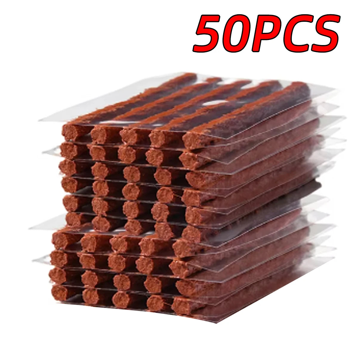 10/20/50Pcs Tire Repair Strips Tubeless Rubber Stiring Glue Seals for Car Motorcycle Tyre Kit Wicks Worms Tools Accessories