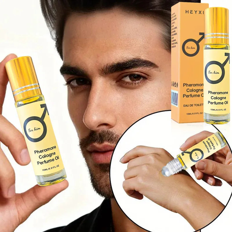 Pheromone Cologne Perfume Oil, lasting fragrance for men and women, portable travel clothes, romantic atmosphere perfume