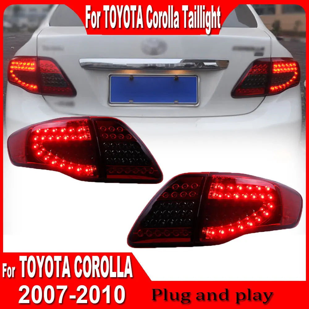 Taillight For Toyota Corolla 2007 2008-2010 Car Accessories LED Trailer Lights Tail Lamp Rear Signal Automotive Plug And Play
