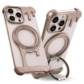 Eary Cell Phone Case for 16/15/14/13 Pro Max for Magsafe 360°Rotate Magnetic Stand Frameless Bumper Shockproof Protective Cover