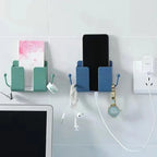 Mobile Phone Wall Holder Universal Cellphone Charge Hook Hanging Stand Bracket Hooks Charging Dock Mobile Phone Accessories