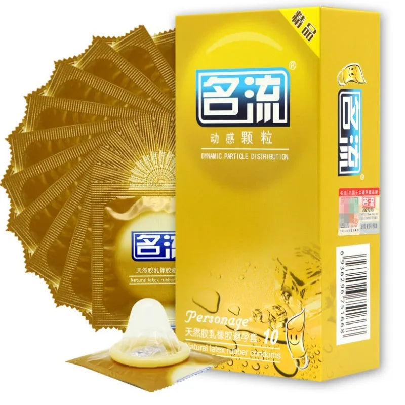 PERSONAGE 10 Pcs Hot Sale Quality Sex Products 6 types Natural Latex Condoms For Men Adult Better Sex Toys Safer Contraception
