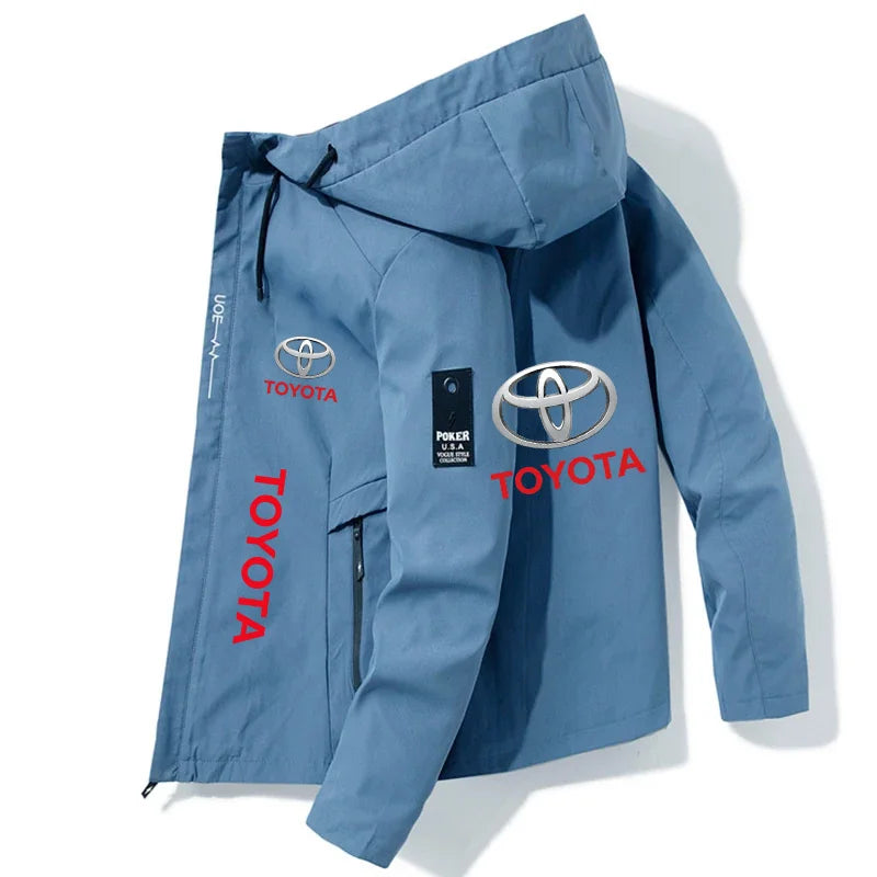 2026 Toyota Spring and Autumn New Men Fashion Zipper Hooded Jacket High Quality Windproof and Outdoor Comfortable Coat