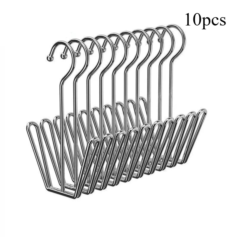 Stainless Steel Shoe Rack, Multi-Functional Shoe Rack with Double Hook Design, Shoe Drying Rack for Dehumidifying Hanging Shoes