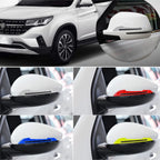 1 Set/2PCS Car Reflective Warning Mirror Strip Safety Warning Reflective Sticker For Universal Car Decorative Trims