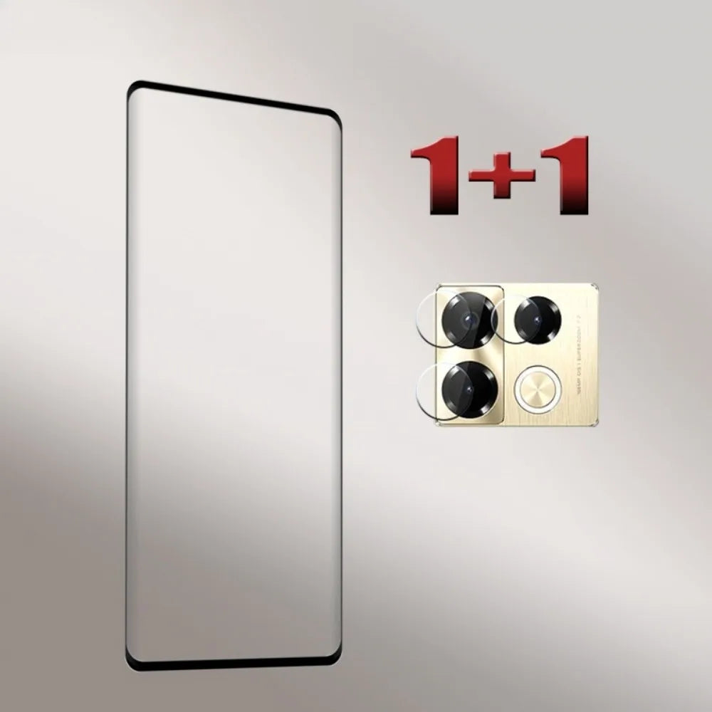 9D Curved Glass For Infinix Note 40 Pro Screen Protector Note 40 Pro+ Anti-Scratch Note 40 pro Soft Fiber Camera film