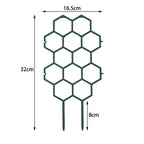 2pcsHoneycomb Design Plant Trellis, Rustproof Plastic Support for Potted Vines and Flowers, Indoor Outdoor Garden Climbing Frame