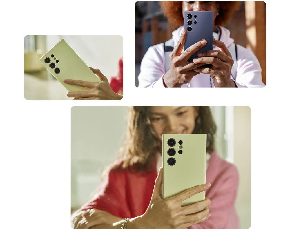 Original For Samsung Galaxy S24 Ultra Case High Quality Silicone S24 Ultra Cover S24 Ultra Protector Shell & Box