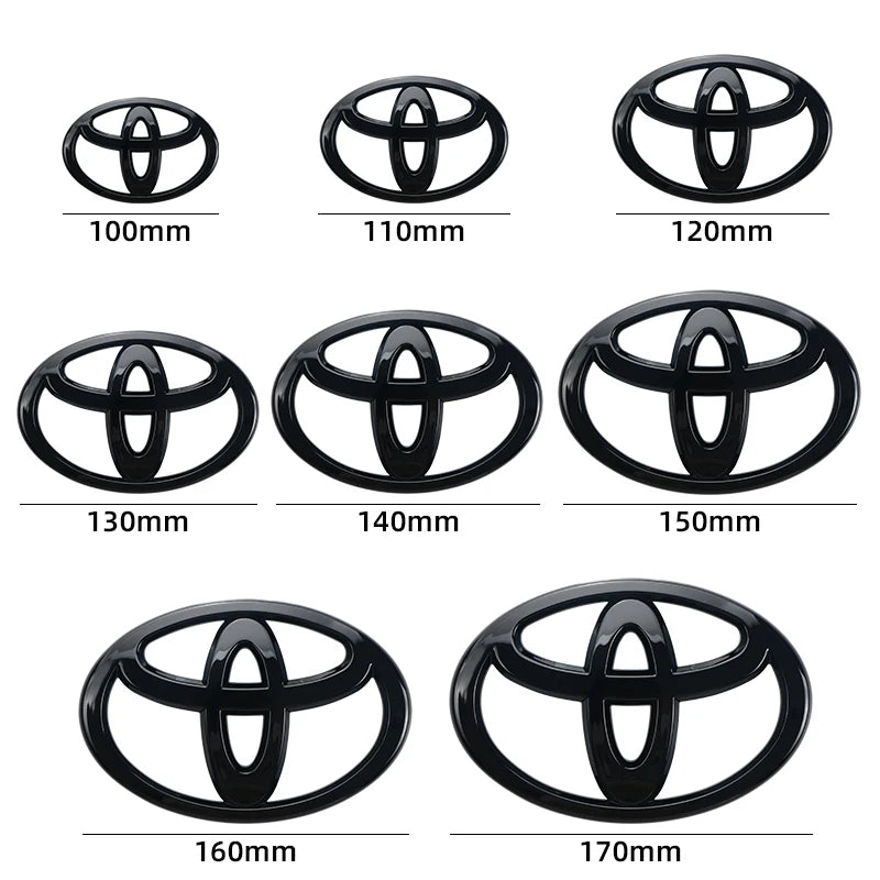 Car Logo 3D for Toyota Car series Corolla Camry RAV4 Front Head Grill Hood Bonnet Emblem Rear Tail Bumper Trunk Boot Mark Badge