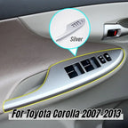 1PC For LHD For Toyota Corolla 2007 2008 2009 2010 2011 2012 2013 Power Electric Window Lift Control Switch Panel Cover Frame