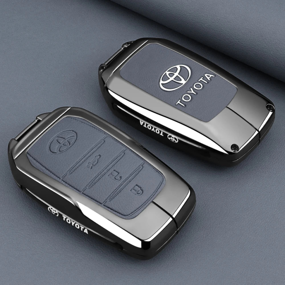 Car Key Fob Case Cover Shell for Toyota C-HR Hilux Fortuner Land Cruiser 200 Camry Corolla Crown RAV4 2023 2024 2025 Accessories