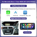 Wireless CarPlay Android Auto Touch Screen for Mercedes Benz A C Class W204 W176 GLA CLA 2011-2012 NTG4.5 Car Multimedia Player