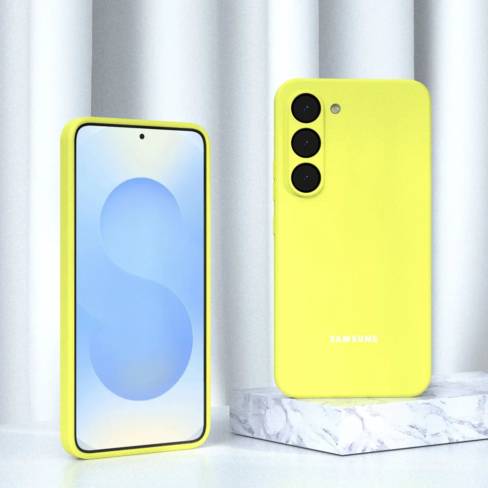 Original For Samsung S24 S25 S26 Case Soft Liquid Silicone Phone Back Cover For Galaxy S26 S25 S24 S23 S22 S21 Plus Ultra FE