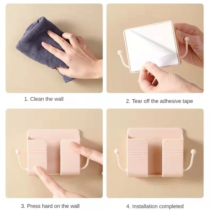 Mobile Phone Wall Holder Universal Cellphone Charge Hook Hanging Stand Bracket Hooks Charging Dock Mobile Phone Accessories