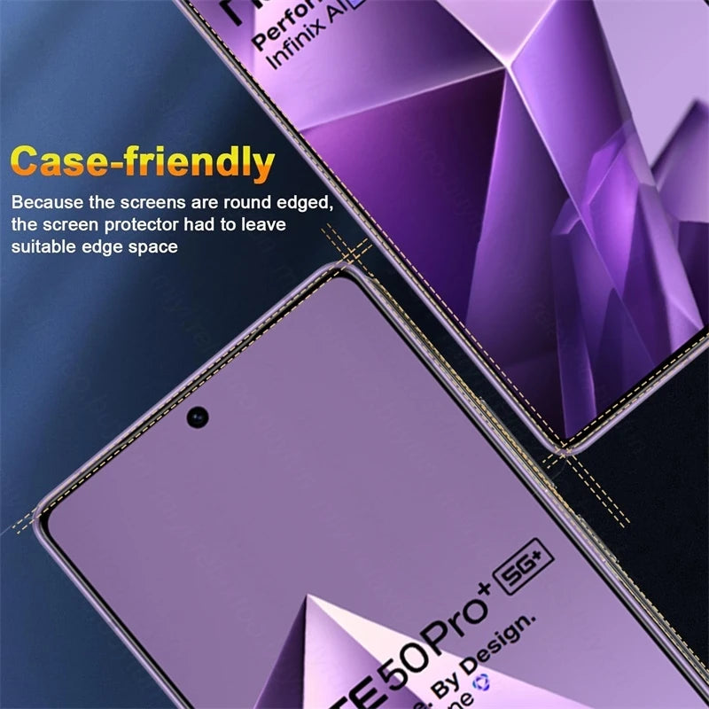 4Pcs 9H Tempered Glass For Infinix Note50 Note 50 Pro+ Pro Plus 50x Note50Pro 5G 4G Screen Protector Explosiof-Proof Sheet Film