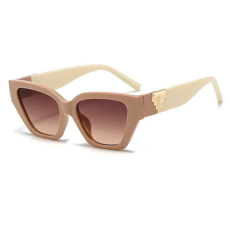 2025 Luxury Glamour Brand Women Sunglasses Stylish Cat Eye Fashion Ladies Glasses Trend Designer Gradient Eyewear UV400