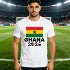 Ghana 2026 Flag T-Shirt Patriotic Supporter Tee Men Women Summer Fashion Crewneck Cotton Tops Soccer Part Supplies Clothing
