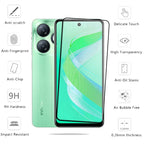 4Pcs For Infinix Smart 8 Glass Infinix Smart 8 Tempered Glass Protective Full Cover Glue HD 9H Screen Protector Infinix Smart 8