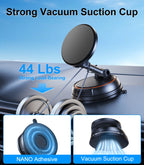 Eary Wireless Car 15W Fast Charger Suction Cup Phone Holder Stand Magnetic Car Mount Dashboard Magsafe Fit for iPhone Samsung HW