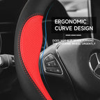 Car Steering Wheel Cover Non-Slip 38cm 15" Leather For Toyota Corolla CH-R Camry Rav4 Auris Prius Yalis Avensis Auto Accessories