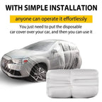 Disposable Transparent Car Clothing Cover Dustproof Rainproof Transparent Paint Dustproof Plastic PE Film Rainproof Car Cover
