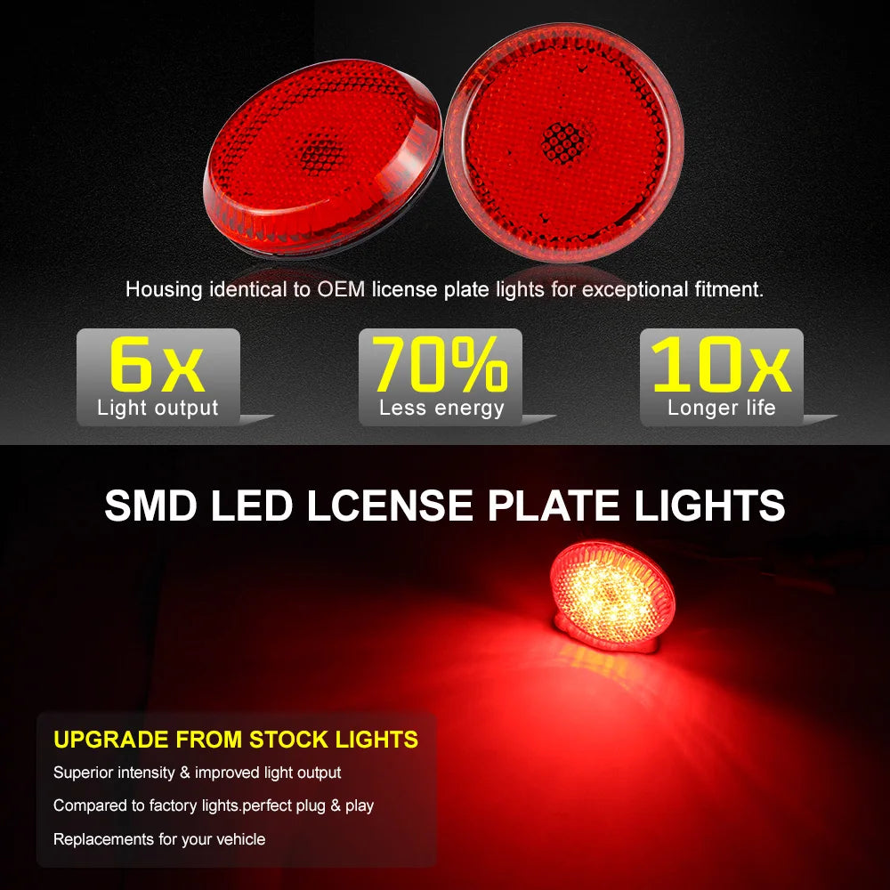 LED Rear Bumper Reflector Lights accessories for toyota corolla 2008 -2010 Stop Brake Lamp For Nissan Qashqai For Pathfinder