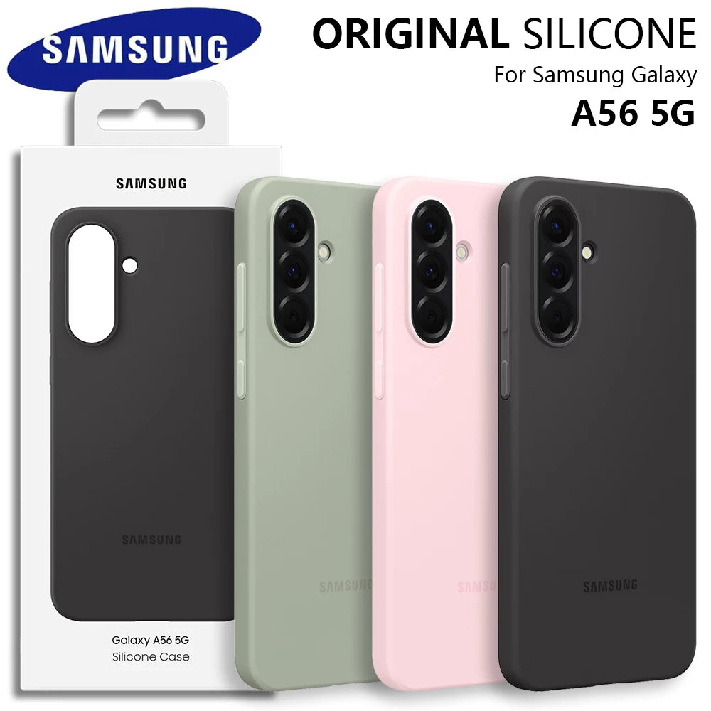 Original For Samsung Galaxy A56 5G Case High Quality Soft Silicone Cover Samsung Galaxy A56 Protector Shell & Box