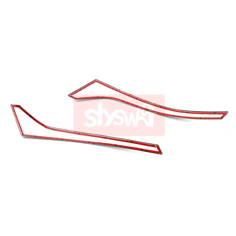 For TOYOTA 2017 VOXY 80 Modified Front Head Light Lamp Trim Cover Shade Stickers High Grade Stainless Steel Exterior Accessories