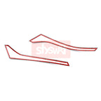 For TOYOTA 2017 VOXY 80 Modified Front Head Light Lamp Trim Cover Shade Stickers High Grade Stainless Steel Exterior Accessories