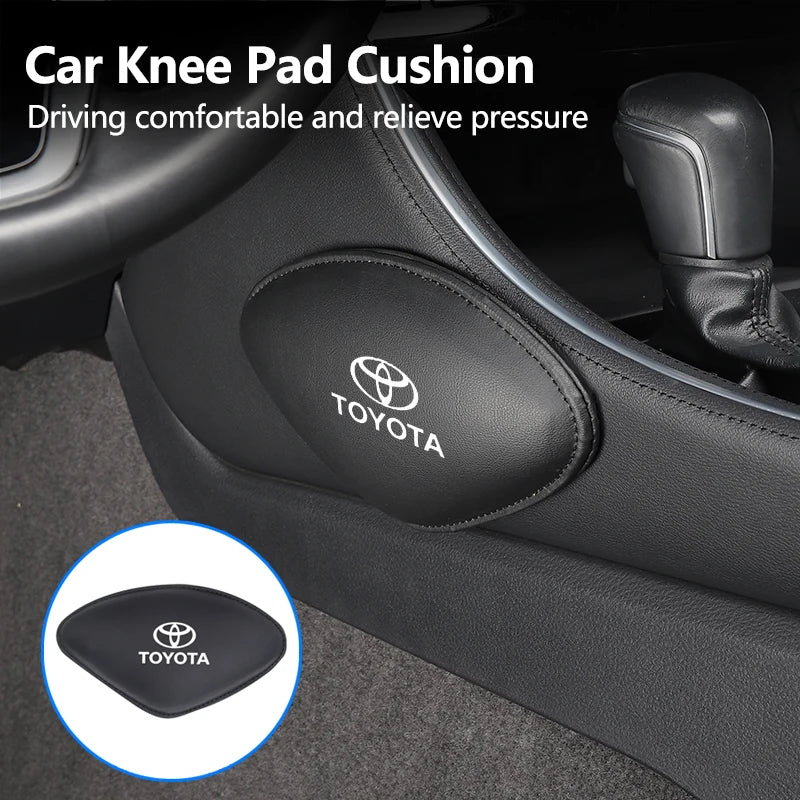 Car Knee Pad Cushion Leg Support Protector Central Key Accessory For Toyota Corolla Yaris Camry Prius RAV4 CHR Hilux Aygo Crown