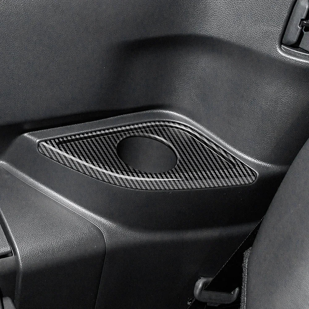 RHD For Toyota Voxy 90 Series 2021 2022 2023 Carbon Fiber inner Steering Wheel Button Decorative Cover Accessories Car Styling