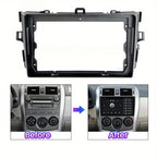 Corolla E140/150 9 Inch Fascia For Toyota Corolla 2006-2012 Car Radio Android MP5 Player Frame 2 Din Stereo Dashboard Cover