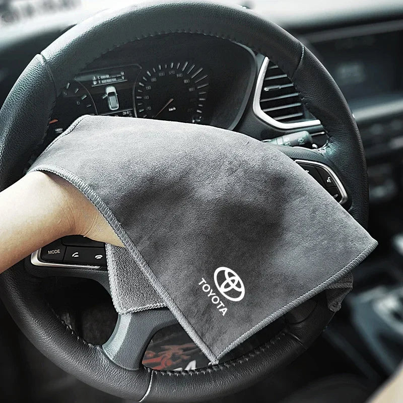 Car Microfiber Cleaning Towel Car Washing For Toyota C-hr Corolla Camry Rav4 Yaris Hilux Prius Avensis Auto Styling Accessories