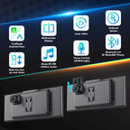 Develuck NEW 11.26 inch 4K DVR Wireless CarPlay and Android Auto Portable Dash Cam Car Screen Video Recorder 5G WIFI Navigation
