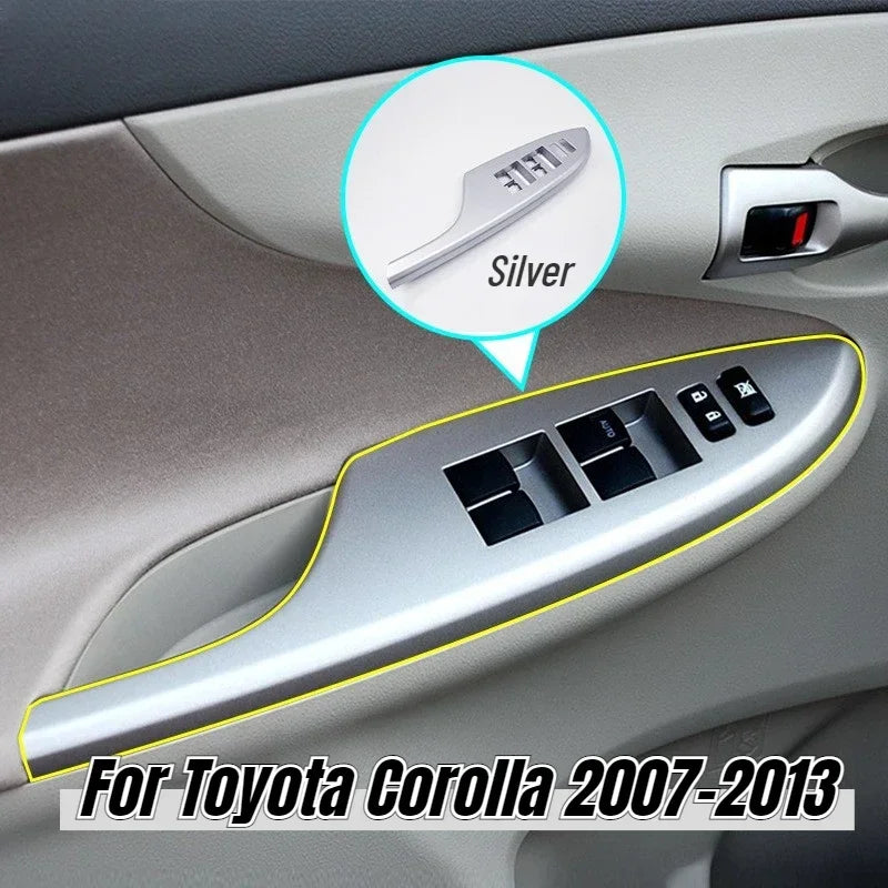 1PC For LHD For Toyota Corolla 2007 2008 2009 2010 2011 2012 2013 Power Electric Window Lift Control Switch Panel Cover Frame