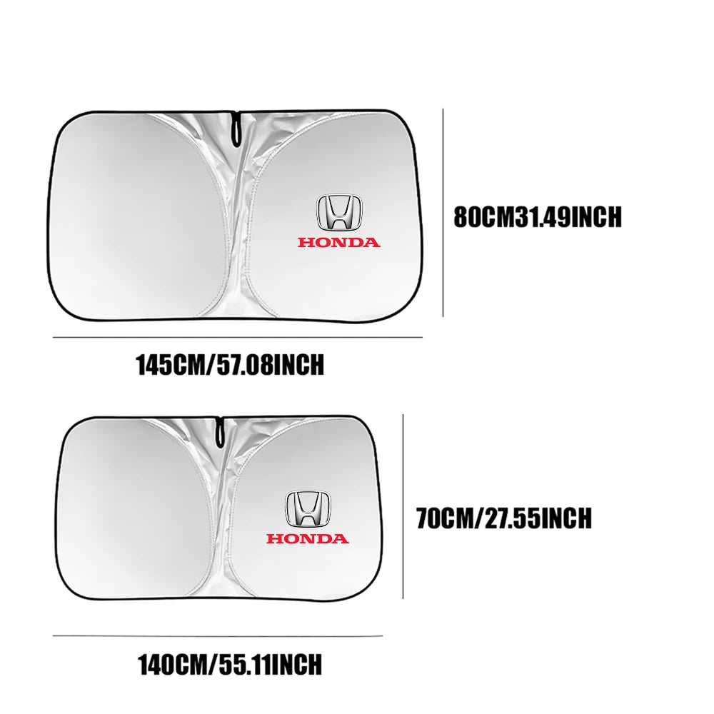1pc Car Windshield Sunshades Sun Shade Cover Accessories For Honda Civic Fit Jazz Accord Pilot Odyssey Passport City Shuttle HRV