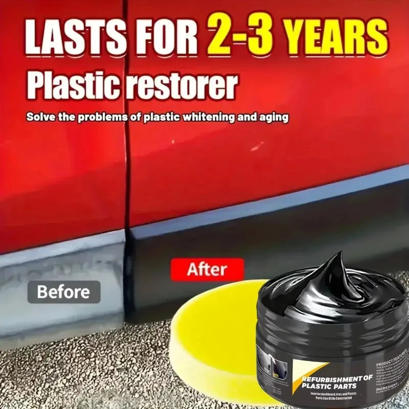 T05 Car Interior Plastic Leather Scratch Repair Paste Automotive Polishing Wax Repair Anti-Aging Paste Tires Seats Wheel