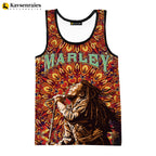 2023 New Fashion Bob Marley Tank Tops 3D Printed Graphic Polyester Sleeveless Shirts Men Hip Hop Harajuku Streetwear T-shirt