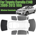 Custom Car Window Sunshade For Toyota Corolla Sedan E140 2009-2013 10th Gen Magnetic Curtain Mesh Front Windshield Frame Curtain