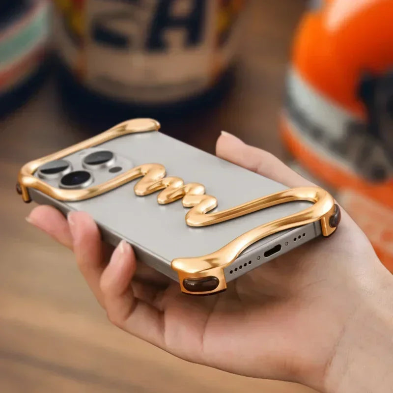 Eary Minimalist for iPhone 16/15 Pro Max Phone Case Aluminum Metal Military-Grade Protection Shockproof Phone 14 Plus Shells