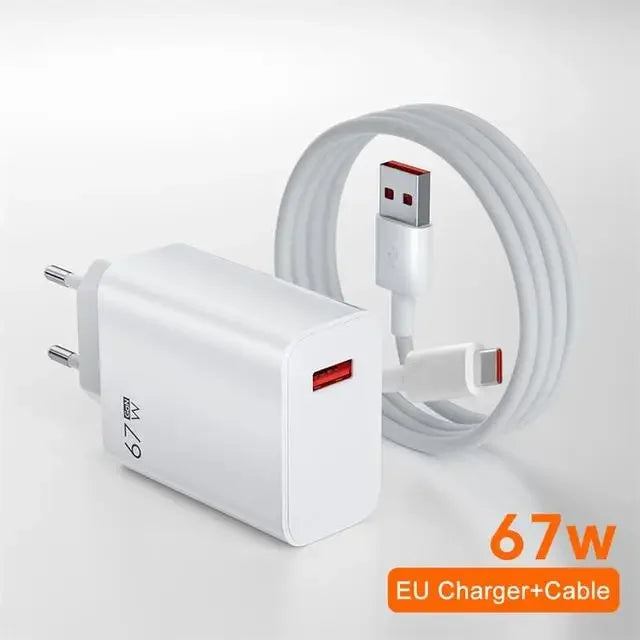 67W Super Fast Charger USB Type-C Cable for Xiaomi 13 Ultra 12 11 Redmi K50 K60 Note 12T POCO F5 Mi Turbo Quick Charging 6A Cord