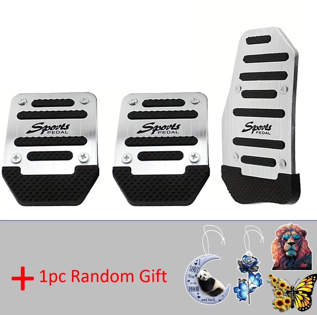 1set Car Pedal Protection Cover Car Brake Accelerator Pedal Manual Gear Pedal For Car Universal Pedal
