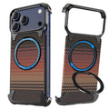 Eary Kevlar Case for iPhone 17 Pro Max Bumper with Stand 360°Rotation Magnetic Kickstand Shockproof Drop Protection Phone Cover
