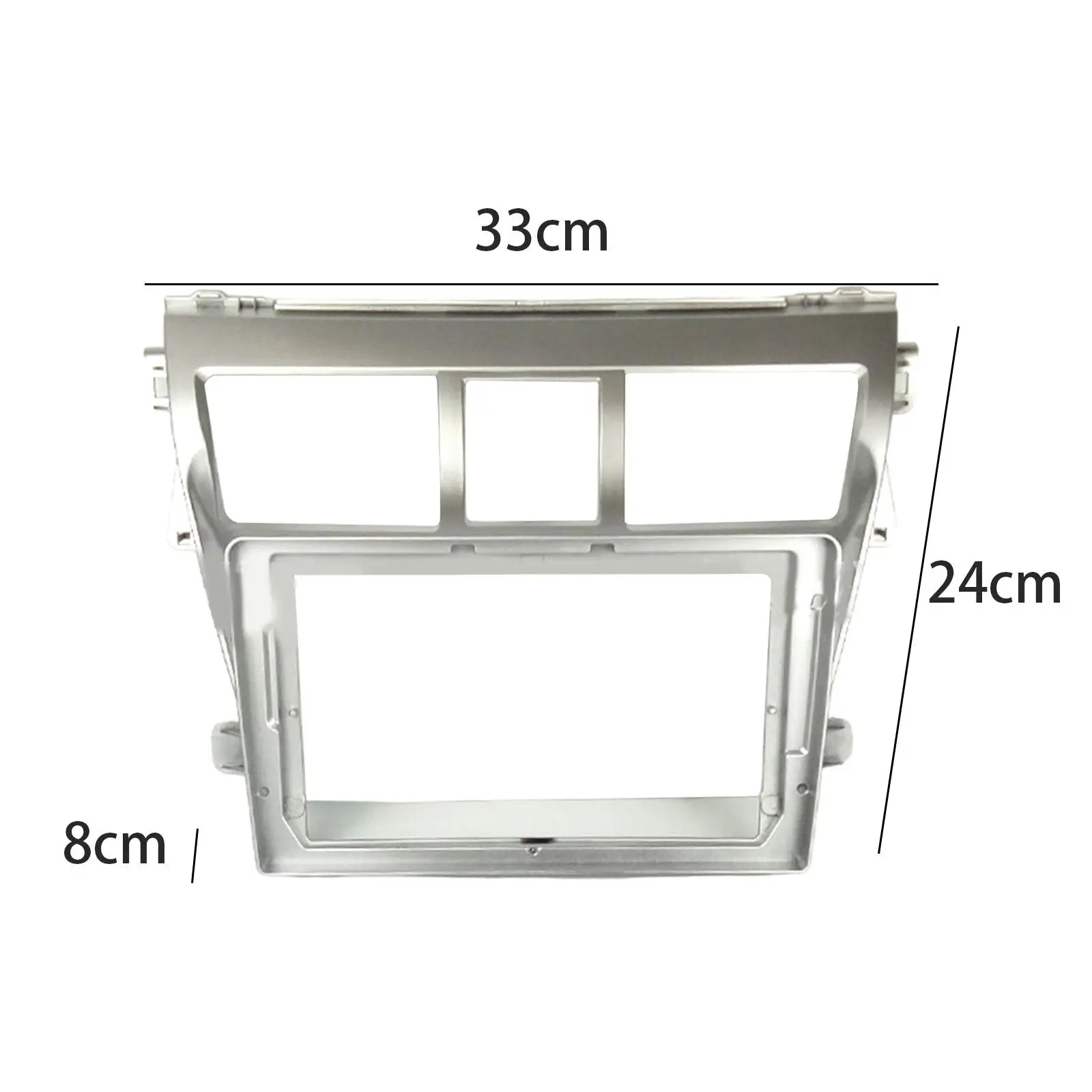 Navigation Screen Frame, Panel Frame, Parts Decoration for Toyota Vios Yaris 2008-2014 Audio Panel Frame Professional Auto Parts