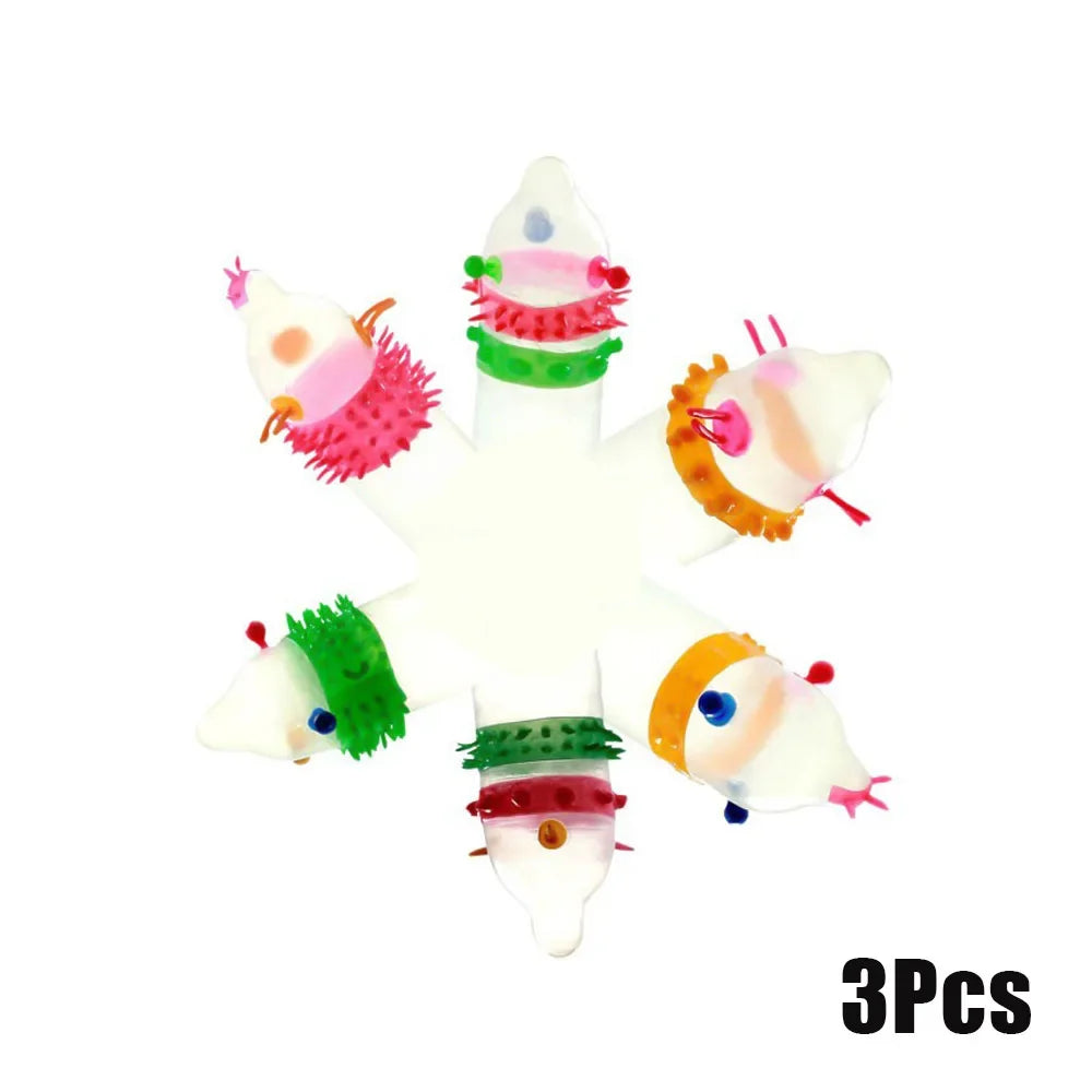 3pcs Adult G-spot Vaginal Stimulation Condoms Random Styling Adult Condom with Spikes Adult Safer Sex Toys Condoms Penis Product